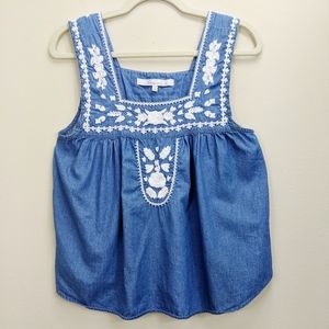 Lovers Friends Medium Dream Catcher Tank Top Blue